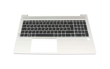 HP ProBook 450 G9 Original Tastatur inkl. Topcase DE (deutsch) schwarz/silber mit Backlight