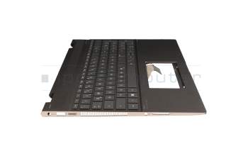 HP Spectre x360 15-ch000 Original Tastatur inkl. Topcase DE (deutsch) anthrazit/grau mit Backlight