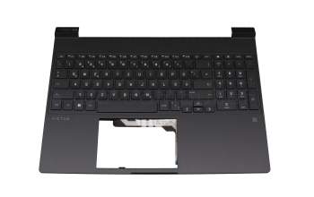 HP Victus 15-fa1000 Original Tastatur inkl. Topcase DE (deutsch) schwarz/grau mit Backlight