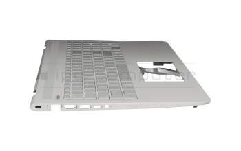 HPM16M73D0J920 Original Chicony Tastatur inkl. Topcase DE (deutsch) silber/silber mit Backlight