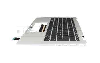 HPM19J9 Original HP Tastatur inkl. Topcase DE (deutsch) schwarz/silber mit Backlight