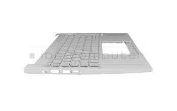 HQ20720681007 Original Acer Tastatur inkl. Topcase CH (schweiz) silber/silber mit Backlight