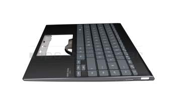 HQ21012665007 Original Asus Tastatur inkl. Topcase DE (deutsch) grau/schwarz