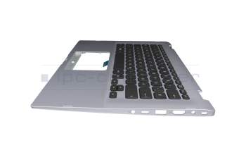 HQ21012771000 Original Huaqin Tastatur inkl. Topcase DE (deutsch) schwarz/silber mit Backlight
