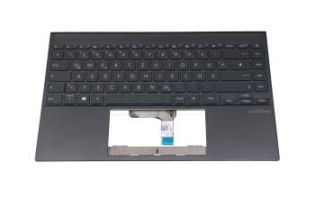 HQ21013183007 Original Asus Tastatur inkl. Topcase DE (deutsch) schwarz/schwarz mit Backlight