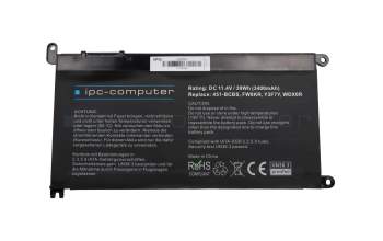 IPC-Computer Akku kompatibel zu Dell 3CRH3 mit 39Wh