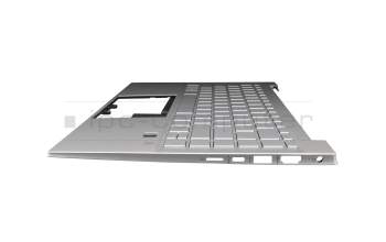 J2021/0326/19 Original HP Tastatur inkl. Topcase DE (deutsch) silber/silber mit Backlight