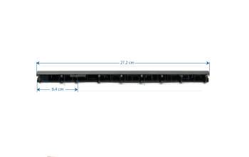 JAX555 Scharnierabdeckung schwarz Länge: 27,2 cm
