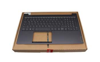 L1CZ13K00T9 Original Lenovo Tastatur inkl. Topcase DE (deutsch) schwarz/grau mit Backlight