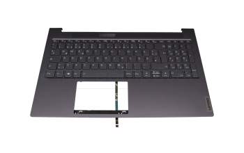 L1CZ13K00T9 Original Lenovo Tastatur inkl. Topcase DE (deutsch) schwarz/grau mit Backlight