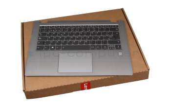 L1CZ1BY0012 Original Lenovo Tastatur inkl. Topcase SP (spanisch) grau/silber mit Backlight