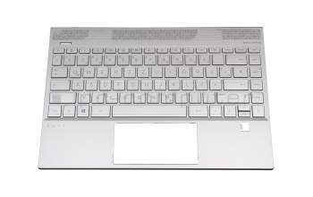 L48604-041 Original HP Tastatur inkl. Topcase DE (deutsch) silber/schwarz