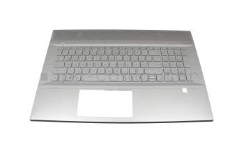 L54513-041 Original HP Tastatur inkl. Topcase DE (deutsch) silber/silber mit Backlight