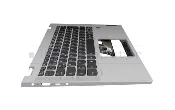 LC550-14 Original Lenovo Tastatur inkl. Topcase DE (deutsch) dunkelgrau/grau mit Backlight