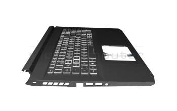 LG05P_N12B3L Original Acer Tastatur inkl. Topcase DE (deutsch) schwarz/weiß/schwarz mit Backlight