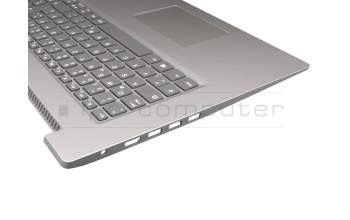 Lenovo IdeaPad 3-17IML05 (81WC) Original Tastatur inkl. Topcase DE (deutsch) grau/silber (Fingerprint)
