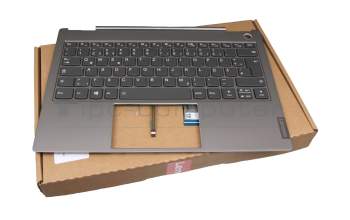 Lenovo ThinkBook 13s IWL (20R9) Original Tastatur inkl. Topcase DE (deutsch) grau/grau mit Backlight