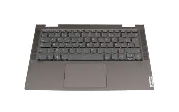 Lenovo Yoga C740-14IML (81TC) Original Tastatur inkl. Topcase FR (französisch) grau/grau mit Backlight