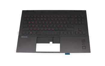 M09007-041 Original HP Tastatur inkl. Topcase DE (deutsch) schwarz/schwarz mit Backlight