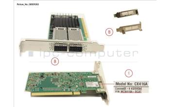 Fujitsu MCX4 EN 2X 40GBE für Fujitsu Primergy RX2540 M5