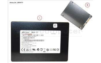 Fujitsu SSD S3 256GB 2.5 SATA (7MM) für Fujitsu Esprimo D556