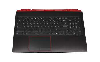 MSI GE63 Raider RGB 9SE/9SG (MS-16P7) Original Tastatur inkl. Topcase FR (französisch) schwarz/schwarz mit Backlight