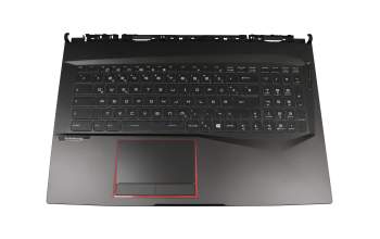 MSI GE75 Raider 8RE/8RF (MS-17E1) Original Tastatur inkl. Topcase DE (deutsch) schwarz/schwarz mit Backlight