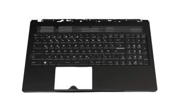 MSI GS63VR 6RF Ghost Pro (MS-16K2) Original Tastatur inkl. Topcase DE (deutsch) schwarz/schwarz mit Backlight