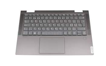 NBX0001QF00 Original Lenovo Tastatur inkl. Topcase CH (schweiz) grau/grau mit Backlight