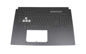 NJKQ AUX ANT Original Asus Tastatur inkl. Topcase UK (englisch) schwarz/transparent/schwarz mit Backlight