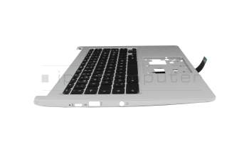 NKI11130LY Original Acer Tastatur inkl. Topcase CH (schweiz) schwarz/silber