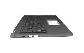 NKI131S0WK Original Acer Tastatur inkl. Topcase DE (deutsch) silber/silber mit Backlight