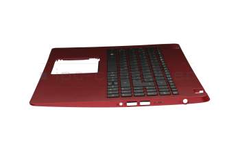 NKI15130EE Original Acer Tastatur inkl. Topcase DE (deutsch) schwarz/rot mit Backlight