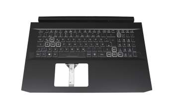 NKI15131E6 Original Acer Tastatur inkl. Topcase DE (deutsch) schwarz/weiß/schwarz mit Backlight