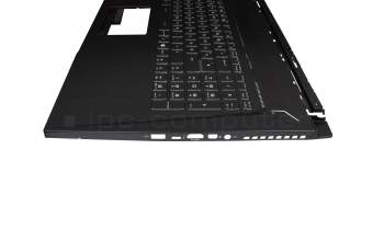 NSK-FCBBN Original Darfon Tastatur inkl. Topcase DE (deutsch) schwarz/schwarz mit Backlight
