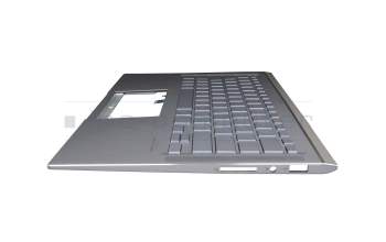 NSK-WR4BN_GE Original Asus Tastatur inkl. Topcase DE (deutsch) silber/silber mit Backlight