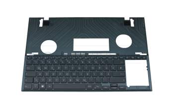 NSK-WX3BU 0G Original Darfon Tastatur inkl. Topcase DE (deutsch) blau/blau mit Backlight
