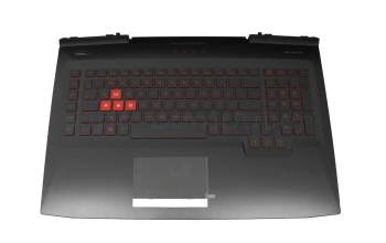 NSK-XH0BG Original HP Tastatur inkl. Topcase DE (deutsch) schwarz/rot/schwarz mit Backlight 150W