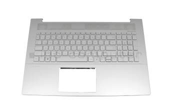NSK-XW1BC Original HP Tastatur inkl. Topcase DE (deutsch) silber/silber mit Backlight
