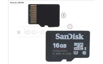 Fujitsu NSO:SDSDQAD-016G-03 16GB MICRO SDHC CARD