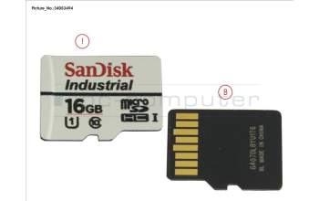 Fujitsu 16GB MICRO SDHC CARD für Fujitsu Primergy TX2540 M1