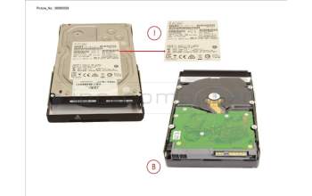 Fujitsu NTW:E-X4105A-0E-C 4TB,7.2K,12GB,NON-FDE,DE460C,0E,-C