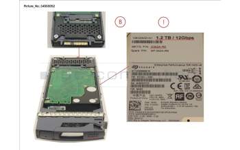 Fujitsu NTW:X342A-R6 DSK DRV,1.2TB,10K,12G,DS224C