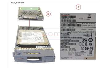 Fujitsu NTW:X425A-R6 DISK DRIVE,SAS,1.2TB,10K,2.5\",FAS2240-2