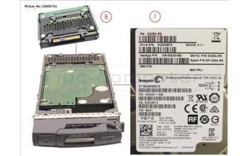 Fujitsu NTW:X426A-R6 DSK DRV,1.8TB,10K,2.5\"DS2246,2552/2240-2