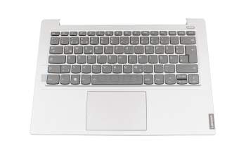 PC4CB-GE Original Lenovo Tastatur inkl. Topcase DE (deutsch) grau/silber mit Backlight