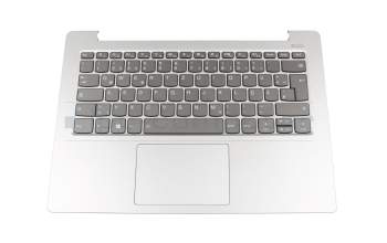 PC4CB-GE Original Lenovo Tastatur inkl. Topcase DE (deutsch) grau/silber mit Backlight