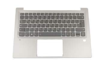 PC4SPB Original Lenovo Tastatur inkl. Topcase DE (deutsch) grau/silber mit Backlight