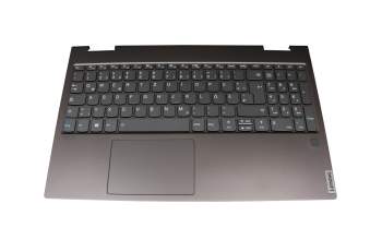 PC5SB-GR Original Lenovo Tastatur inkl. Topcase DE (deutsch) grau/grau mit Backlight