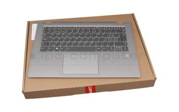 PK09000-JB40 Original LCFC Tastatur inkl. Topcase CH (schweiz) grau/silber mit Backlight